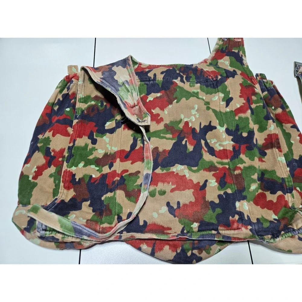 Vintage Swiss Army Alpenflage‎ Camouflage Rucksack Military Surplus